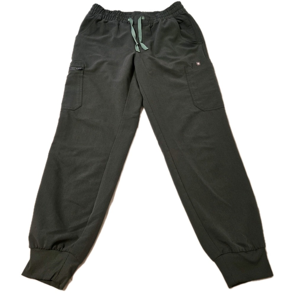 Figs Technical Collection Jogger Scrub Pants Dark Green Medium